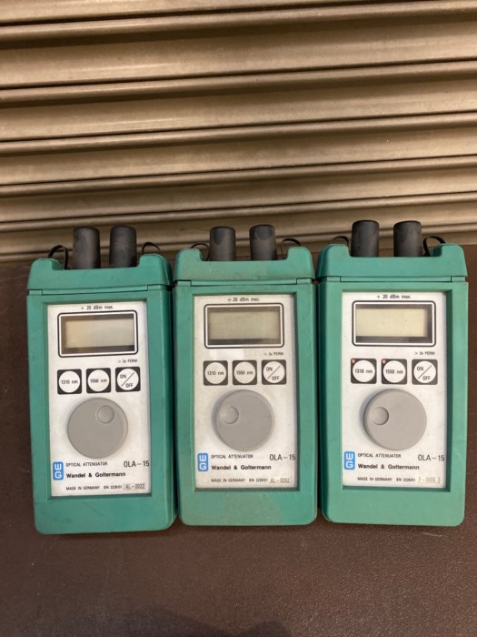 3 Wandel Goltermann Optical Attenuator Quest Sound Level Meter