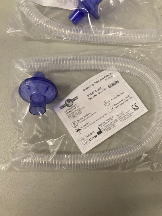 (1) Box of Breathing Tubes and Filter Kits for sale