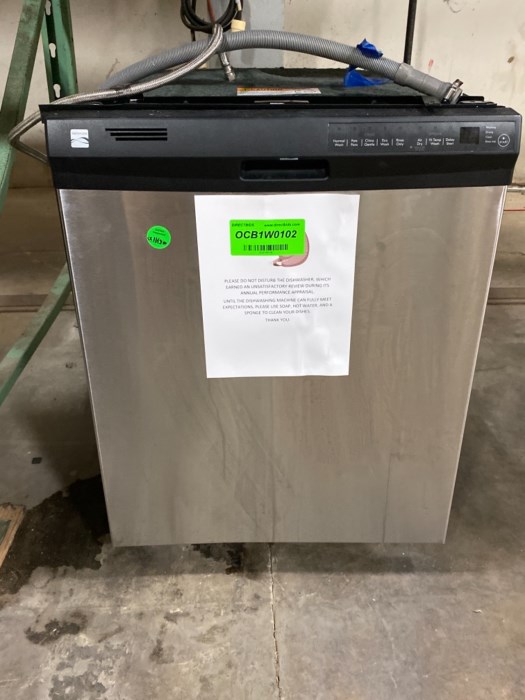 (1) Kenmore Dishwasher for sale