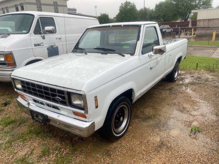 1988 White Ford Ranger Pick Up Truck for sale