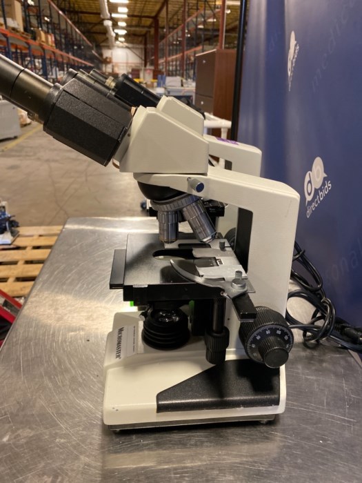 (2) Fisher Scientific Micro Master Microscopes For Sale