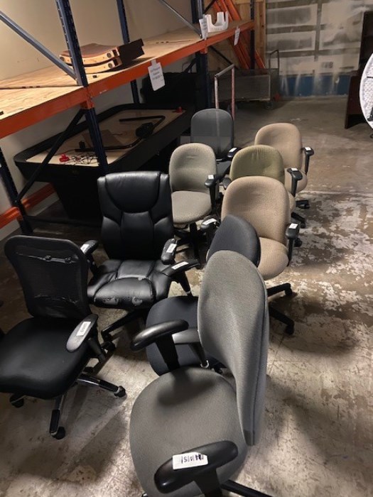 (10) Assorted Rolling Chairs for sale