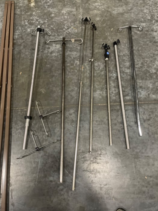 Assorted IV Poles & Hospital Bed Extensions for sale