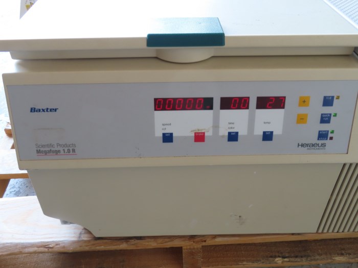 Heraeus Sepatech Baxter Megafuge 1.0 R Refrigerated Centrifuge w ...