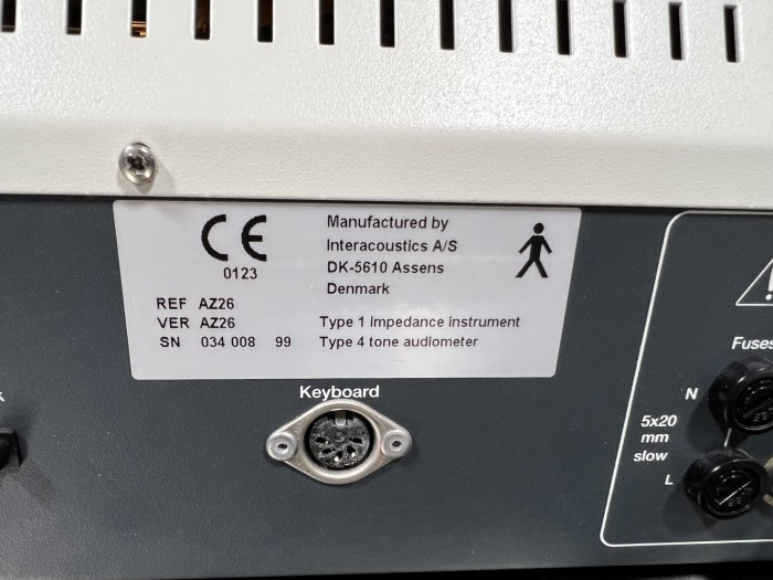 Interacoustics AZ26 Impedance Audiometer for sale