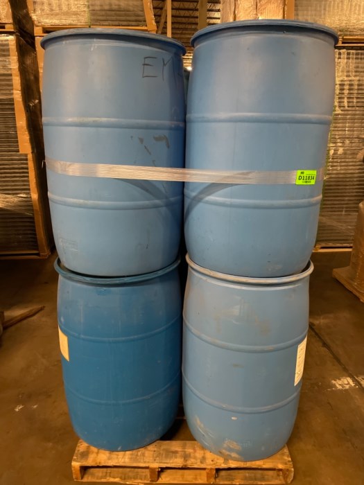 Lot of Approximately (8) 55 Gallon Barrells for sale