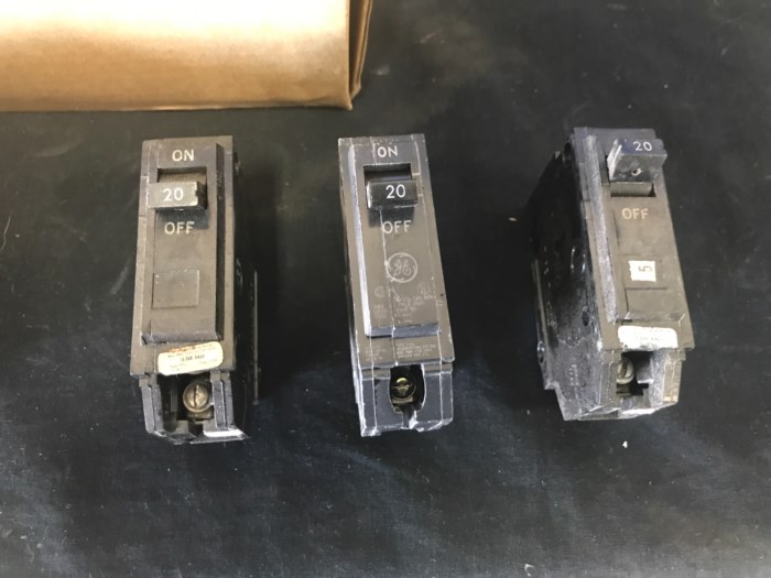 Lot of GE Circuit Breakers for sale