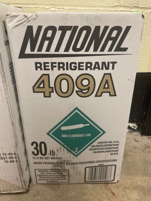 National Refrigerant 409A (Lot of 2 - 30Lb Each) for sale