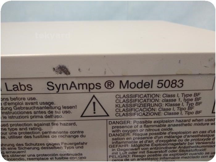 Neuro Scan Labs SynAmps 5083 Neuroscan Brain Mapping EEG Unit for sale