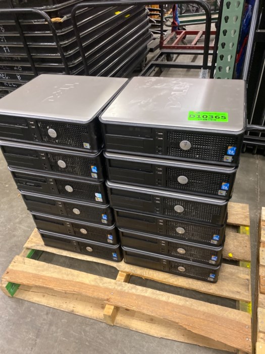 Pallet of Dell OptiPlex computers for sale