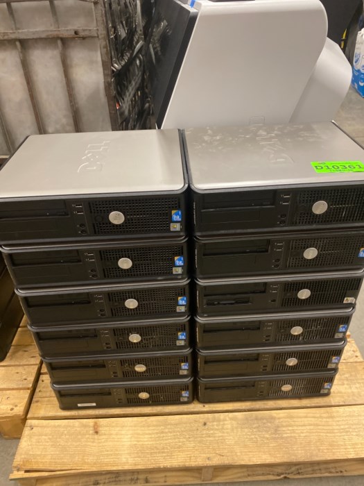 Pallet of Dell OptiPlex computers for sale