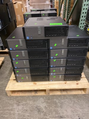 Pallet with (11) Dell Optiplex Computers for sale