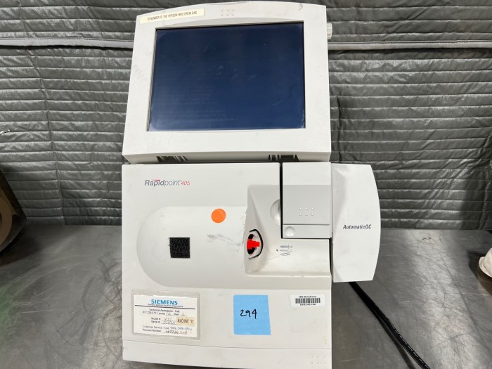 Siemens RapidPoint 405 Blood Gas Analyzer for sale