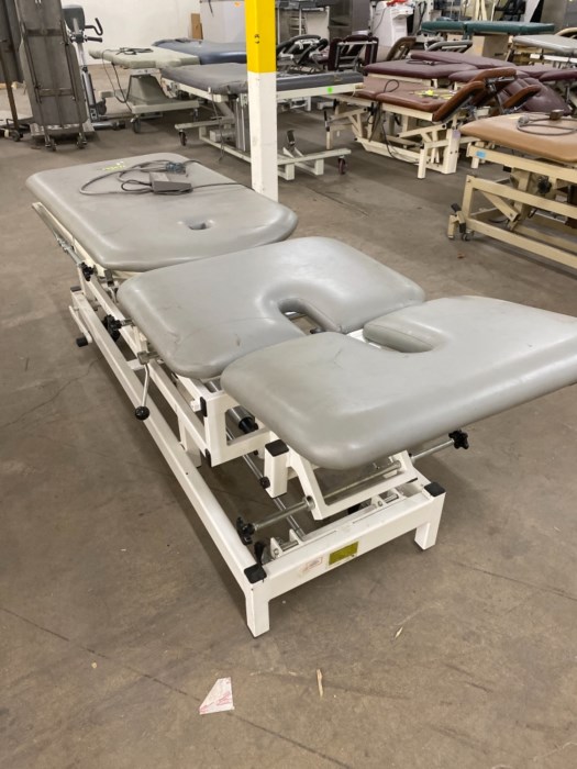 Three section Physical Therapy Hi Lo Treatment Table by med ortho for sale